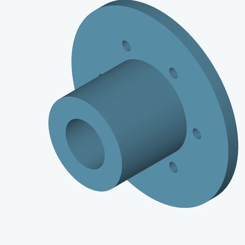 Revolved body, Ø37.2 mm × 37.7 mm tall with Ø19.8 mm bore, Ø79.3 mm × 5 mm flange — 1730