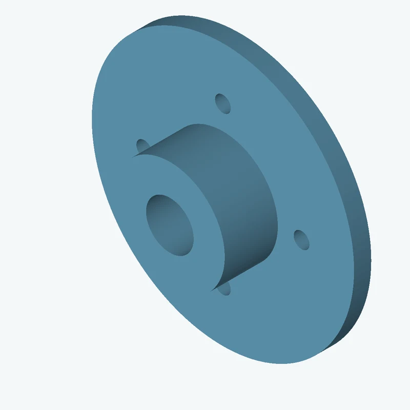 Revolved body, Ø30 mm × 19.2 mm tall with Ø13 mm bore, Ø71.7 mm × 4.7 mm flange — 1951