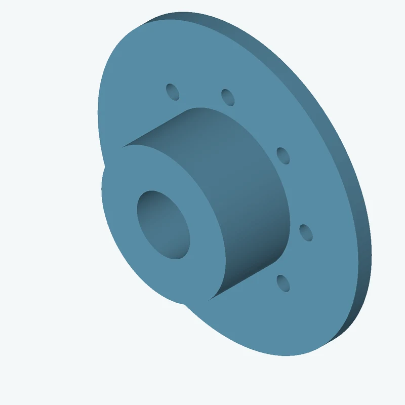 Revolved body, Ø60 mm × 37.6 mm tall with Ø25.7 mm bore, Ø125.8 mm × 6.5 mm flange — 2008