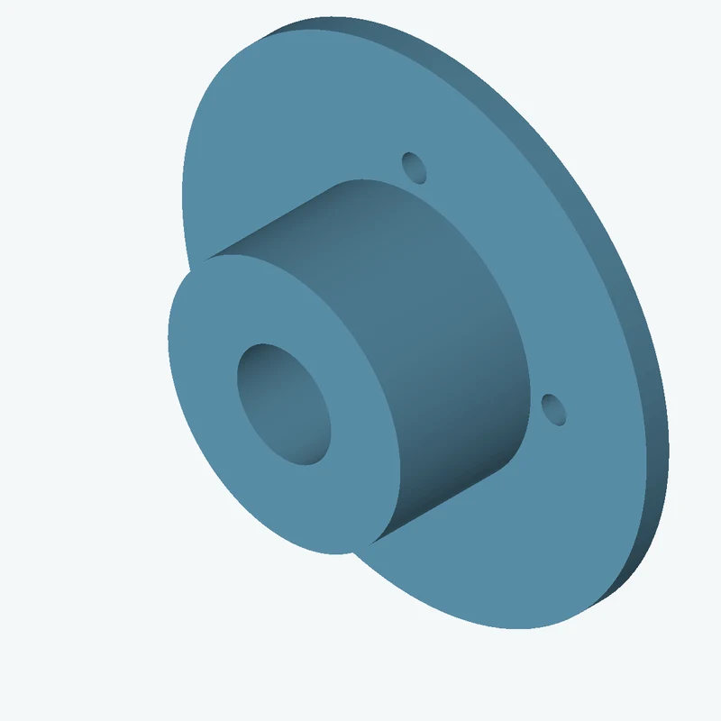 Revolved body, Ø60 mm × 39.4 mm tall with Ø24.3 mm bore, Ø119.9 mm × 5.8 mm flange — 2330