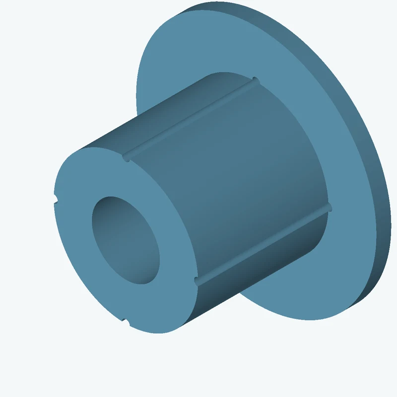 Revolved body, Ø97.13 mm × 97.7 mm tall with Ø45.8 mm bore, Ø161.7 mm × 10 mm flange — 2367