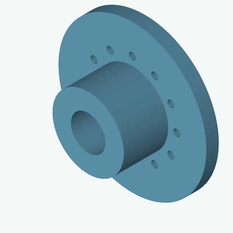 Revolved body, Ø88.5 mm × 70.3 mm tall with Ø42.7 mm bore, Ø183.5 mm × 15.4 mm flange — 2395