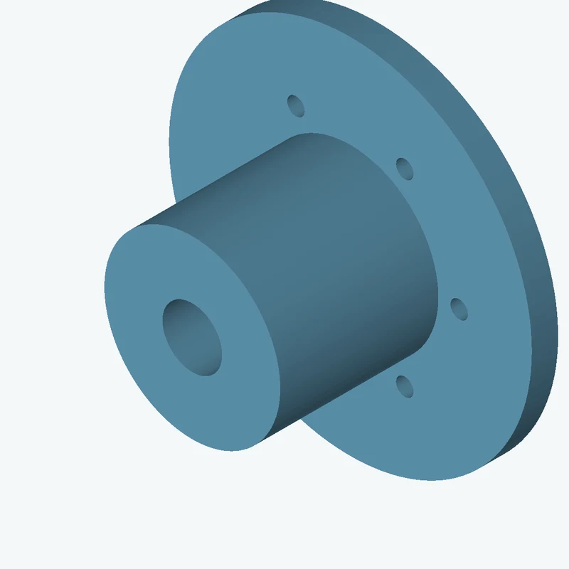 Revolved body, Ø85 mm × 89.1 mm tall with Ø28.8 mm bore, Ø175.4 mm × 12.7 mm flange — 2602