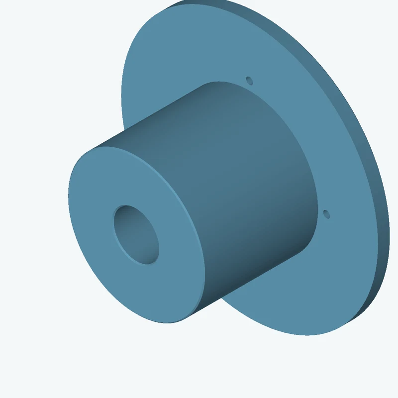 Revolved body, Ø86.95 mm × 80.6 mm tall with Ø28.8 mm bore, Ø163 mm × 8.2 mm flange — 2757