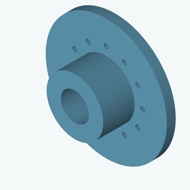 Revolved body, Ø75 mm × 53.4 mm tall with Ø37.1 mm bore, Ø160.8 mm × 11.7 mm flange — 2888