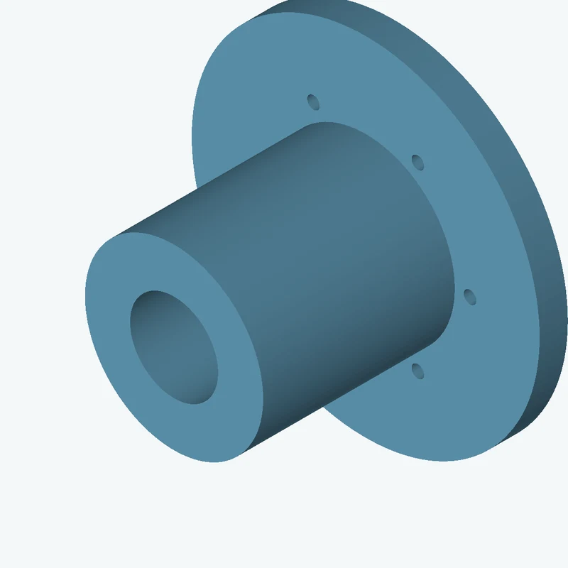 Revolved body, Ø91.51 mm × 112.9 mm tall with Ø45.2 mm bore, Ø178.7 mm × 14.5 mm flange — 3651