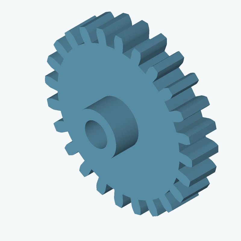 Cycloid gear, module 3 mm, 24 teeth (pitch Ø72 mm), face width 14 mm, Ø11.8 mm bore, Ø21.2 mm × 11.9 mm hub — 0016