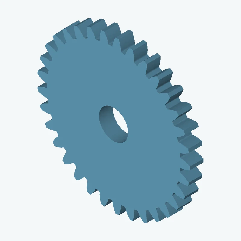 Spur gear, module 4 mm, 33 teeth (pitch Ø132 mm), face width 12.5 mm, Ø26.6 mm bore — 2848