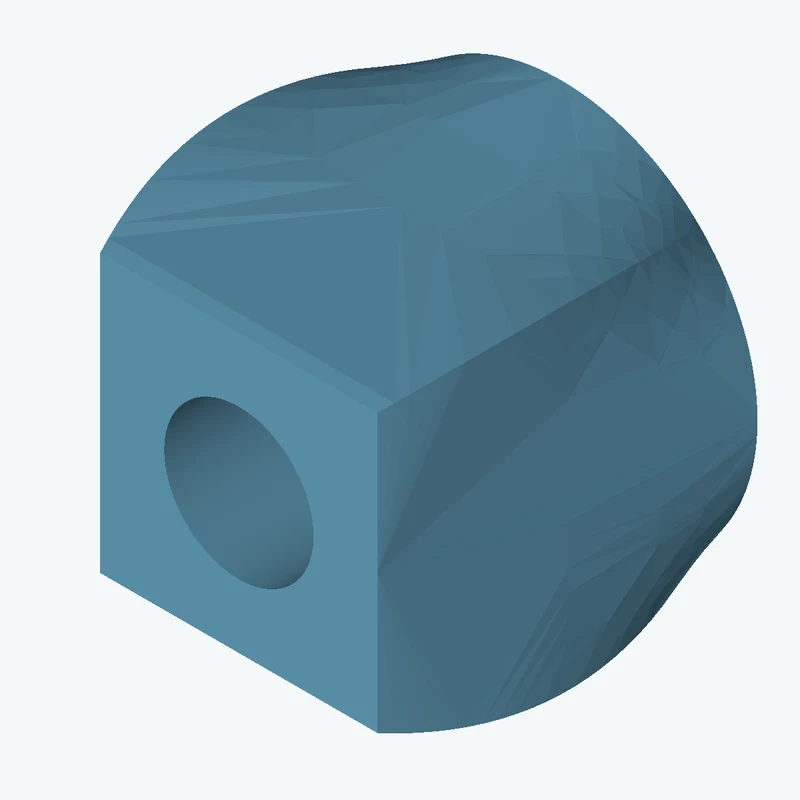 Lofted body through 3 sections: Ø35 mm circular section → 29.9 × 29.9 mm rectangular section → 24.7 × 24.7 mm rectangular section — 1145
