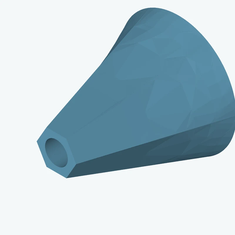 Lofted body through 3 sections: Ø39.18 mm circular section → 6-sided polygon section, 26.3 mm across corners → 6-sided polygon sec — 1449