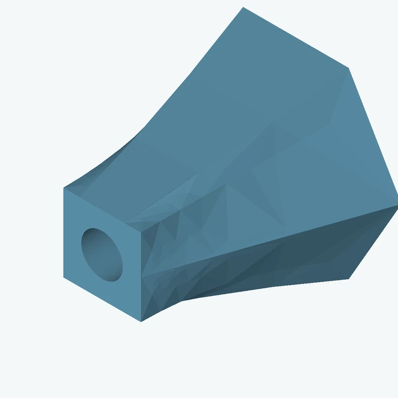 Lofted body through 3 sections: 6-sided polygon section, 43.27 mm across corners → 6-sided polygon section, 29.6 mm across corners — 1761