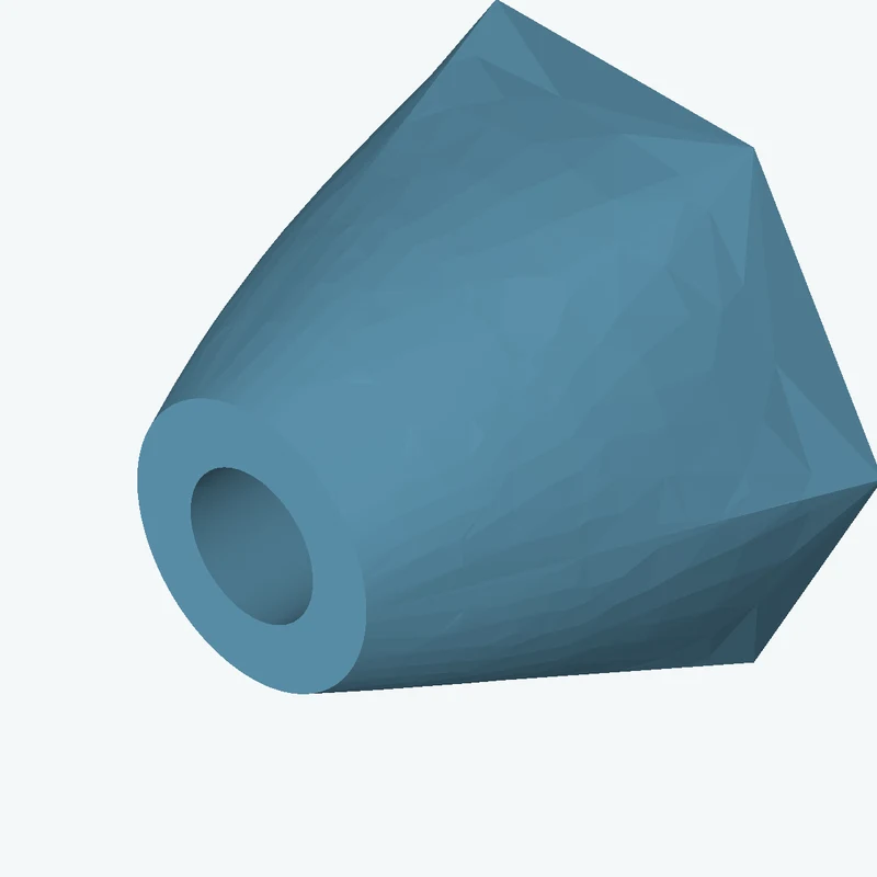 Lofted body through 3 sections: 6-sided polygon section, 40 mm across corners → Ø28.9 mm circular section → Ø17.8 mm circular sect — 2294