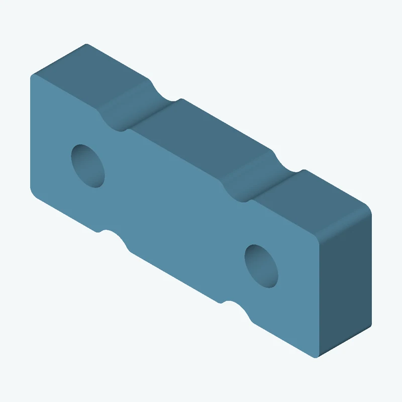 Rectangular body, 55 × 20.3 × 10 mm (W×D×H) — 0249