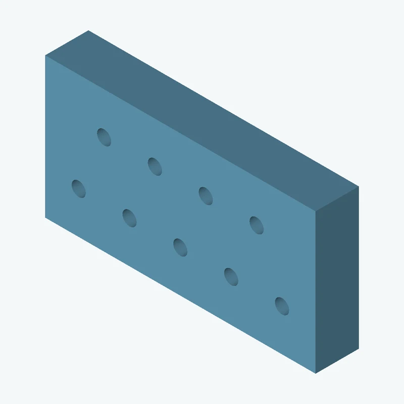 Rectangular body, 25 × 13 × 4 mm (W×D×H) — 0314