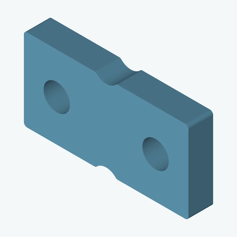 Rectangular body, 20 × 10 × 3 mm (W×D×H) — 0342