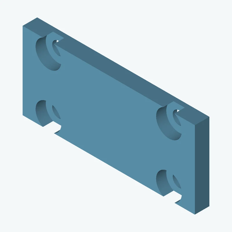 Rectangular body, 70.92 × 31.9 × 6 mm (W×D×H) — 0351