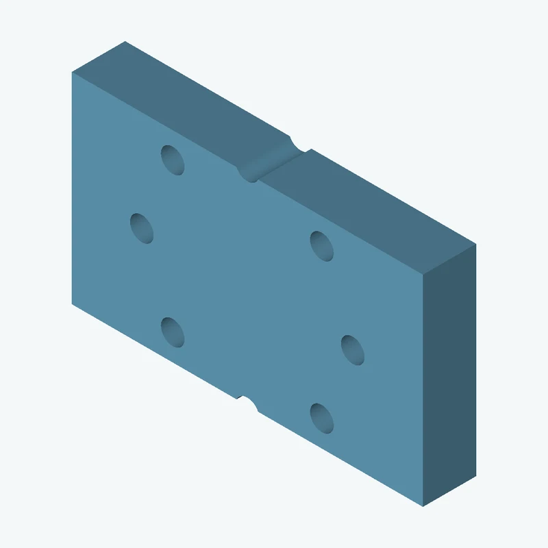 Rectangular body, 78.92 × 45.2 × 12 mm (W×D×H) — 0373