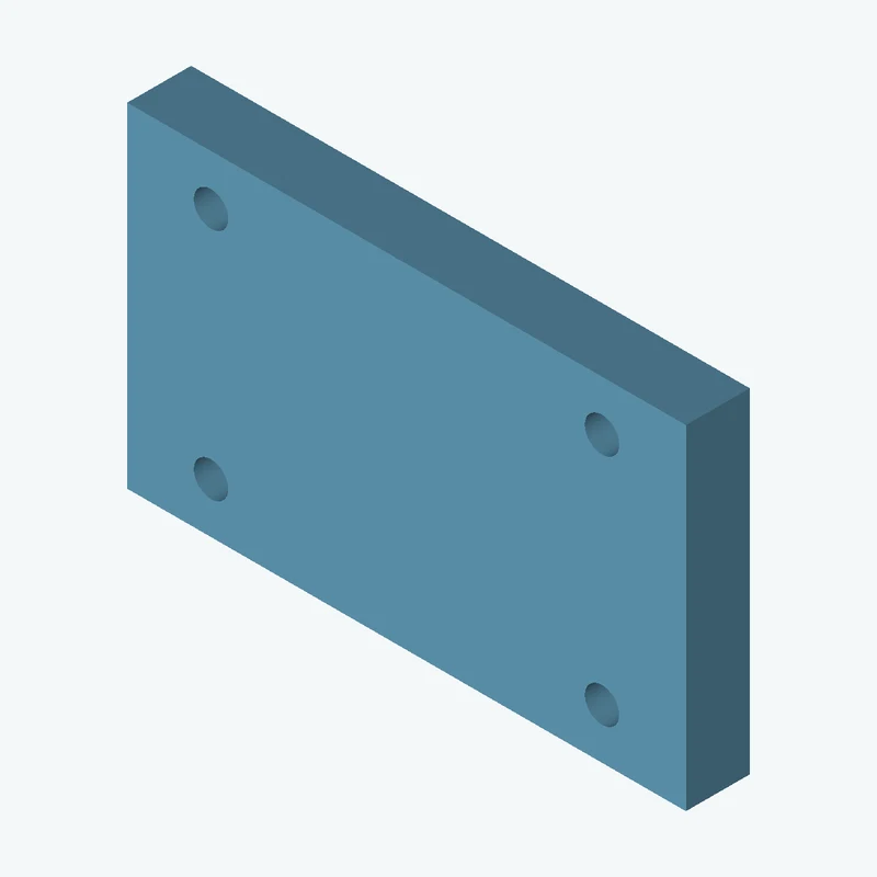 Rectangular body, 70 × 41.9 × 8 mm (W×D×H) — 0452