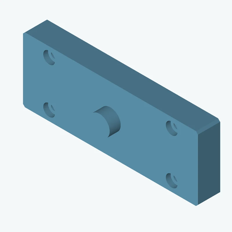 Rectangular body, 95 × 35.2 × 12 mm (W×D×H) — 0460