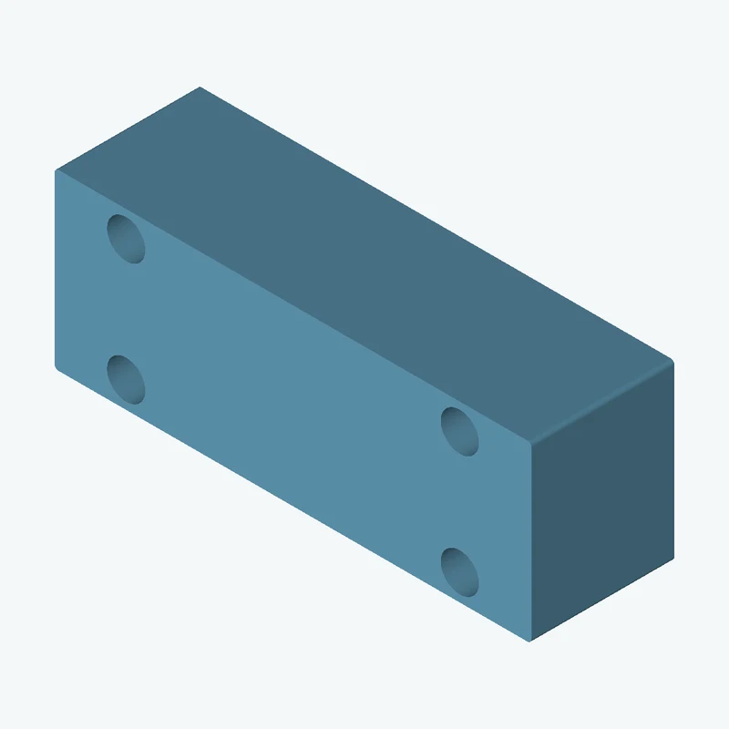 Rectangular body, 40 × 14.6 × 12 mm (W×D×H) — 0507