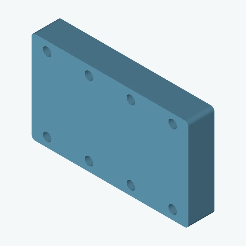 Rectangular body, 60 × 35.4 × 10 mm (W×D×H) — 0508