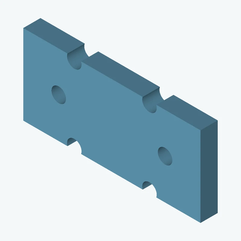 Rectangular body, 102.97 × 46.6 × 10 mm (W×D×H) — 0512