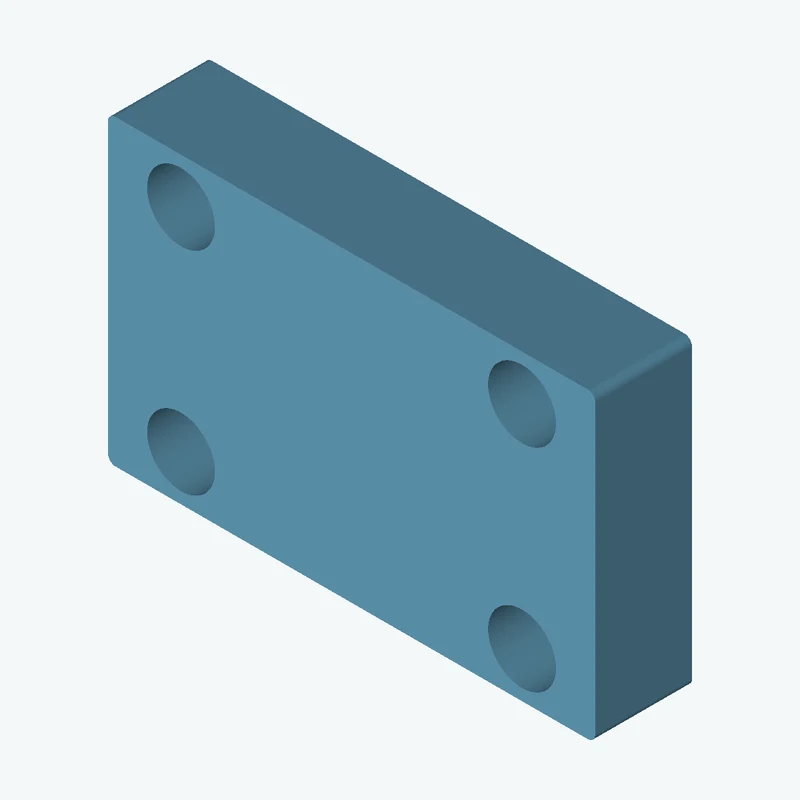 Rectangular body, 60.34 × 37.5 × 12 mm (W×D×H) — 0568