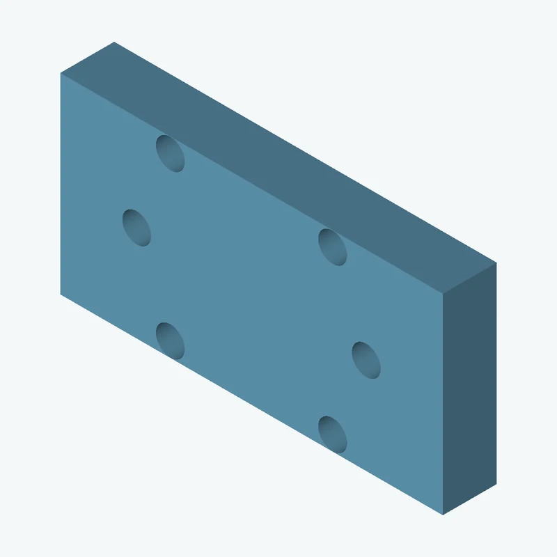 Rectangular body, 85 × 42.6 × 12 mm (W×D×H) — 0573