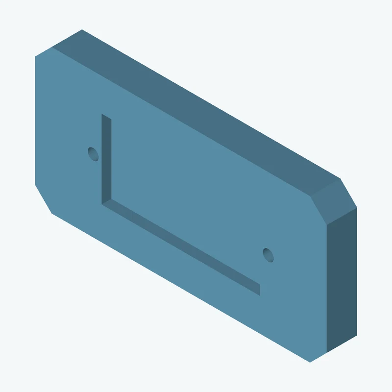 Rectangular body, 115 × 56.8 × 12 mm (W×D×H) — 0782