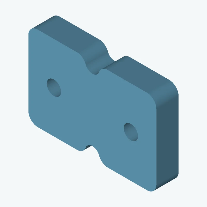Rectangular body, 57.57 × 38 × 10 mm (W×D×H) — 0800