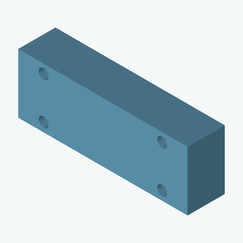 Rectangular body, 36.43 × 12.8 × 8 mm (W×D×H) — 1035