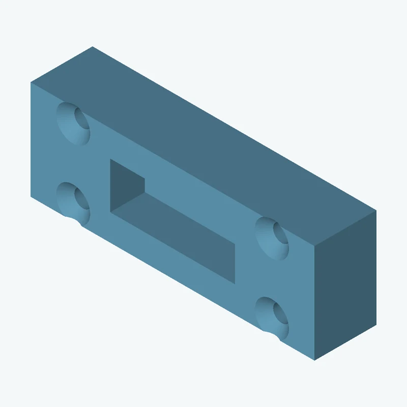 Rectangular body, 36.64 × 12.8 × 8 mm (W×D×H) — 1127