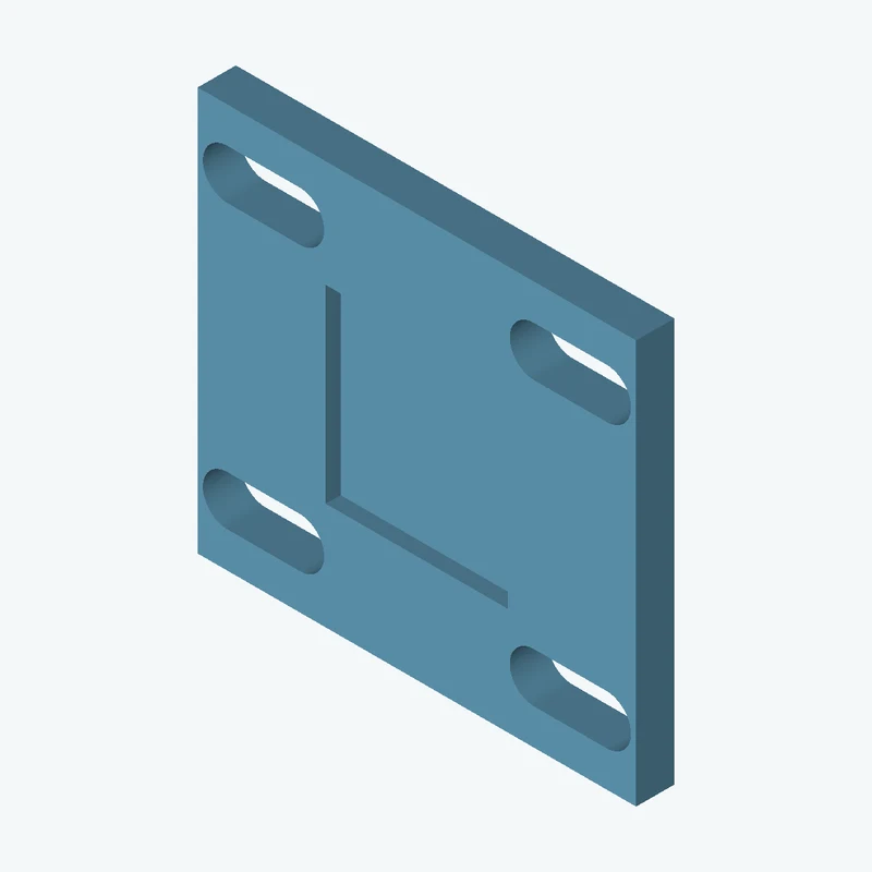 Rectangular body, 115 × 105.9 × 10 mm (W×D×H) — 1206