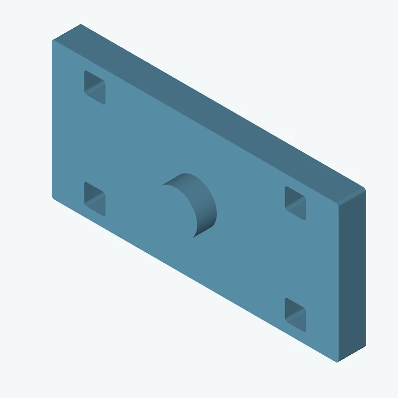 Rectangular body, 104.68 × 50.4 × 10 mm (W×D×H) — 1378