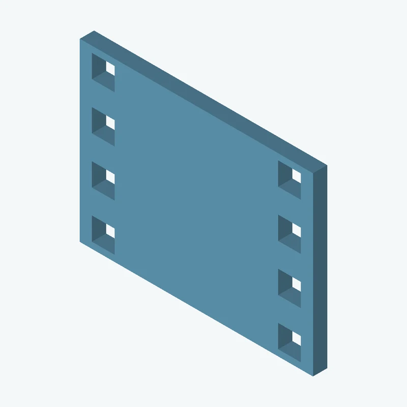 Rectangular body, 65.56 × 49.5 × 4 mm (W×D×H) — 1393