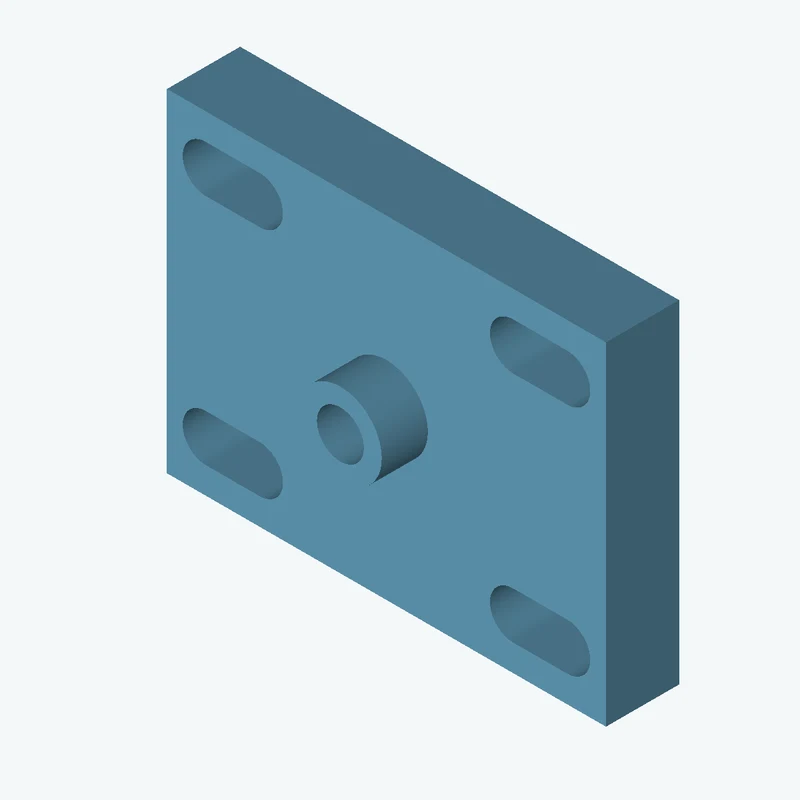 Rectangular body, 60 × 45.5 × 10 mm (W×D×H) — 1474