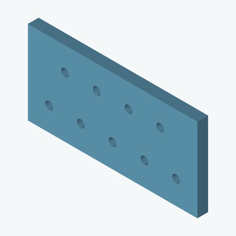 Rectangular body, 95 × 46.9 × 6 mm (W×D×H) — 1635