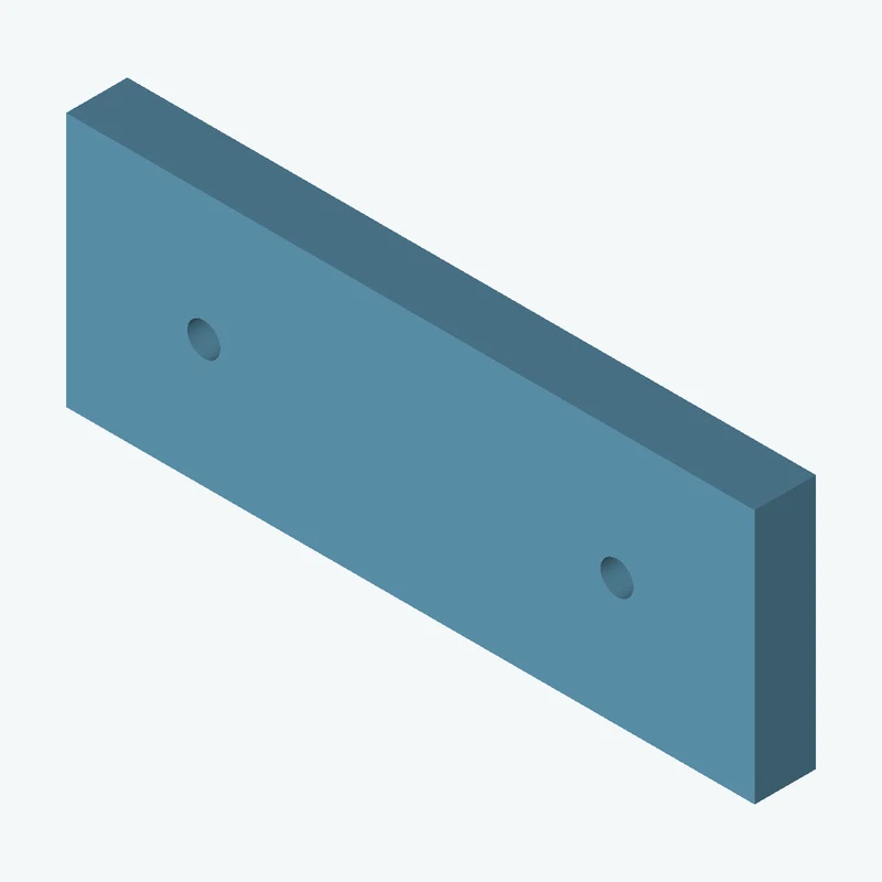 Rectangular body, 90 × 33.3 × 8 mm (W×D×H) — 1735