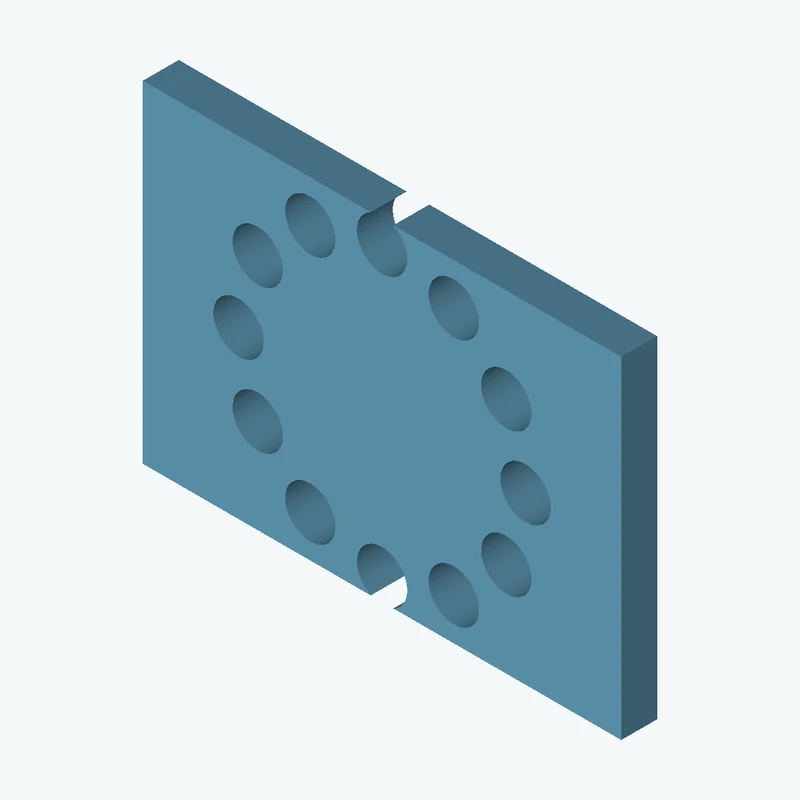 Rectangular body, 80 × 55.5 × 6 mm (W×D×H) — 1751
