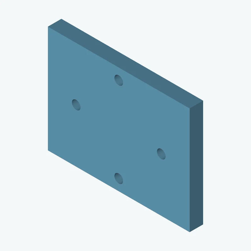 Rectangular body, 105 × 79.4 × 10 mm (W×D×H) — 1772