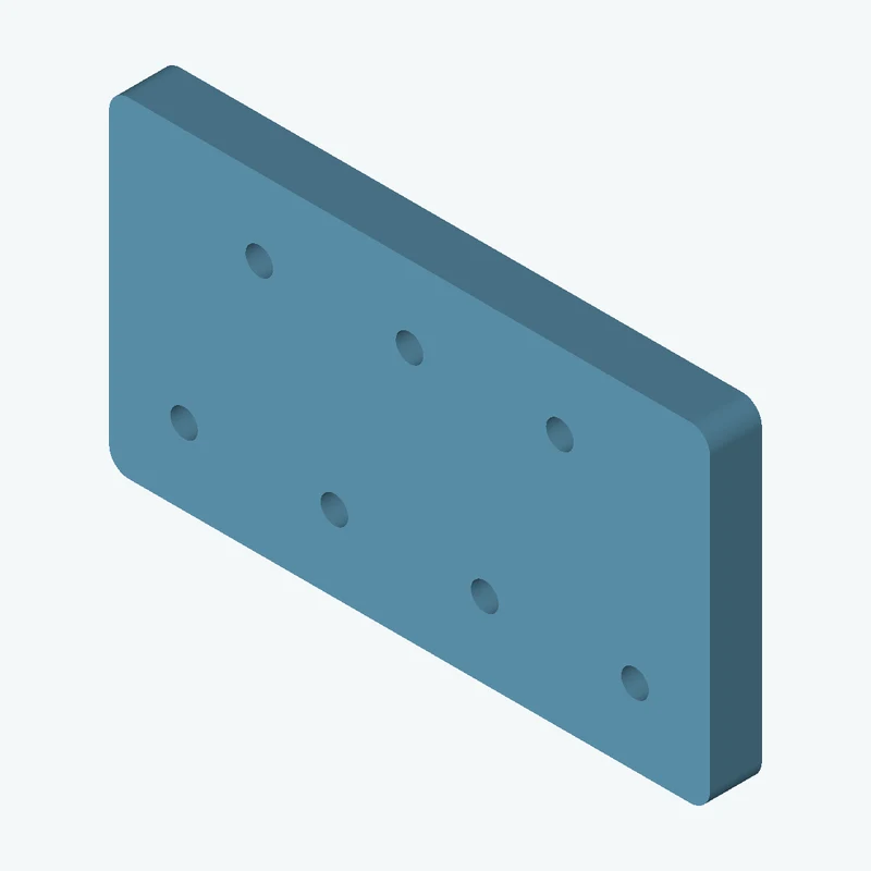 Rectangular body, 115.94 × 63.7 × 10 mm (W×D×H) — 1802