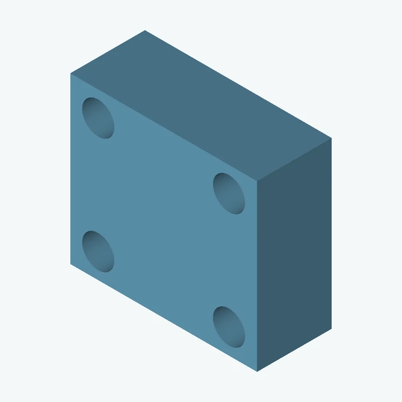Rectangular body, 25 × 22.1 × 10 mm (W×D×H) — 1818