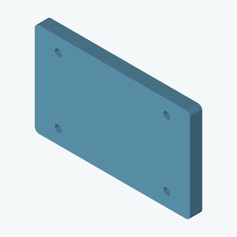 Rectangular body, 102.52 × 62.1 × 8 mm (W×D×H) — 1890