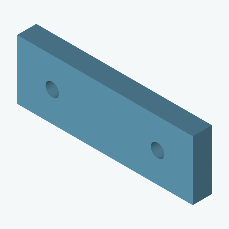 Rectangular body, 110 × 37.4 × 12 mm (W×D×H) — 1950