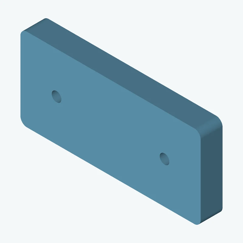 Rectangular body, 98.76 × 45.4 × 12 mm (W×D×H) — 1995