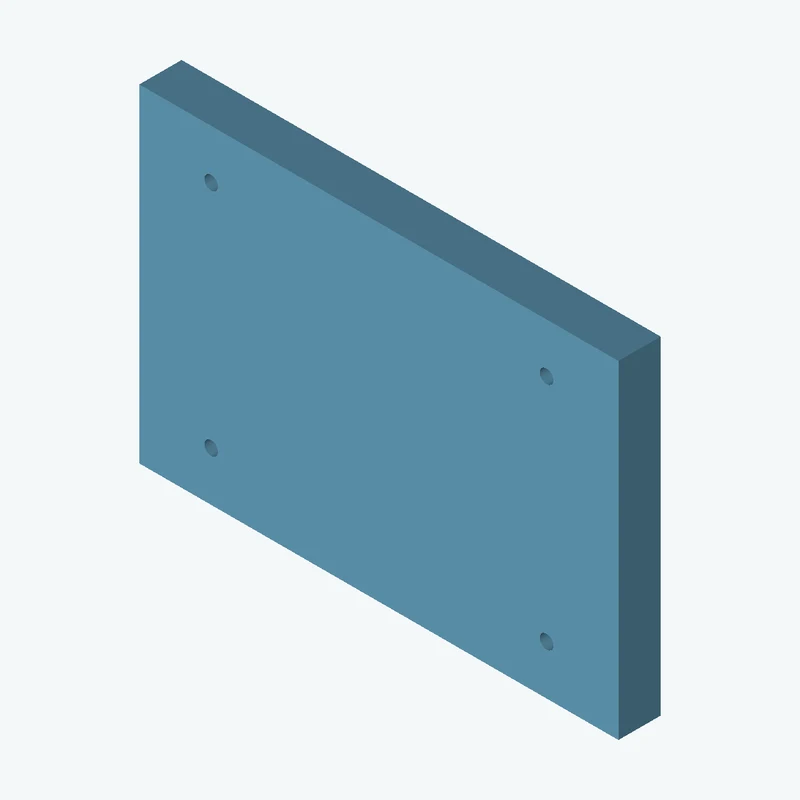 Rectangular body, 113.41 × 77.7 × 10 mm (W×D×H) — 2052