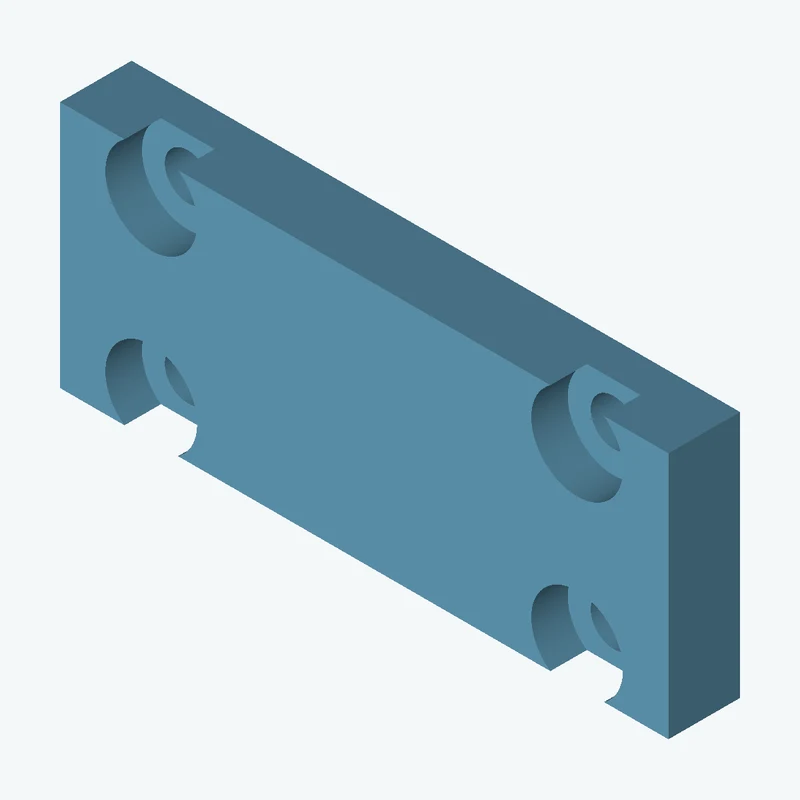 Rectangular body, 85 × 34.6 × 10 mm (W×D×H) — 2065