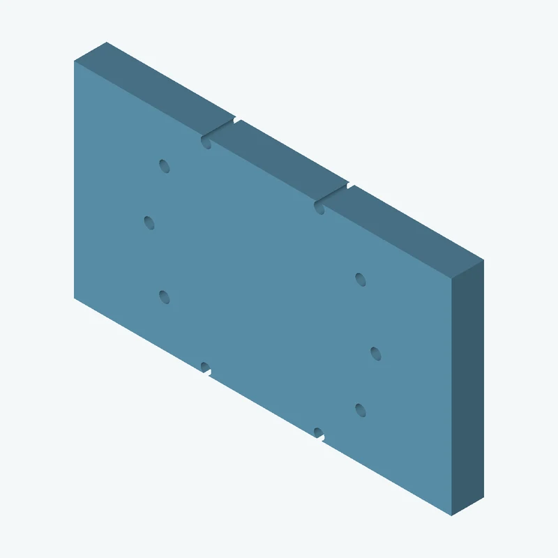 Rectangular body, 115 × 62.6 × 10 mm (W×D×H) — 2109