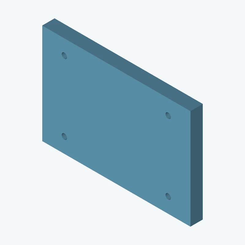 Rectangular body, 119.48 × 80.6 × 10 mm (W×D×H) — 2112