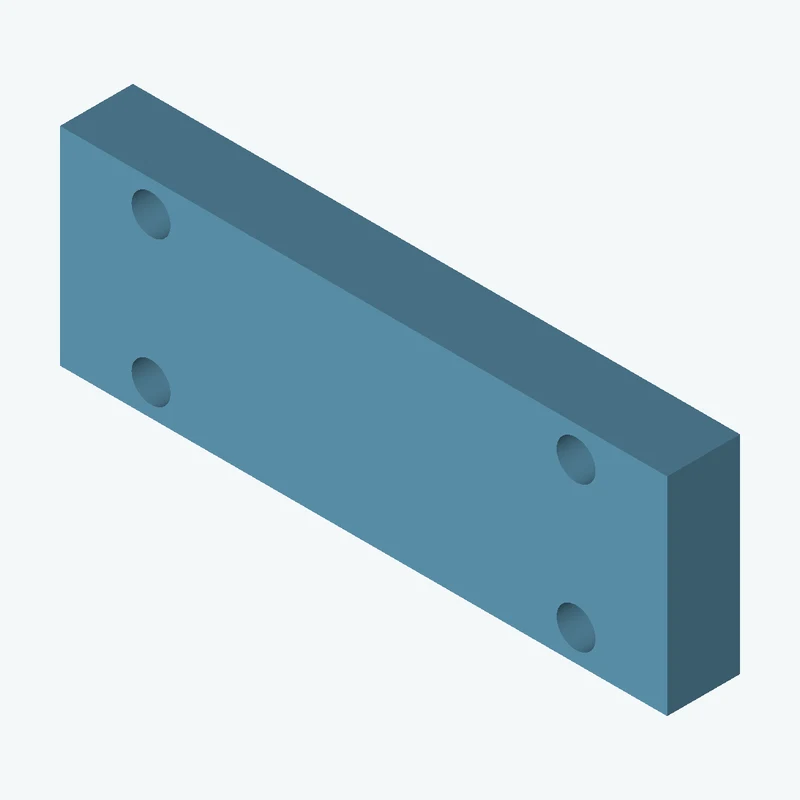 Rectangular body, 100 × 34.2 × 12 mm (W×D×H) — 2188